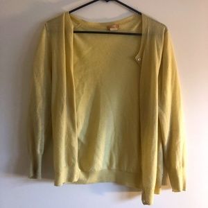 Vintage Yellow J. Crew Cardigan